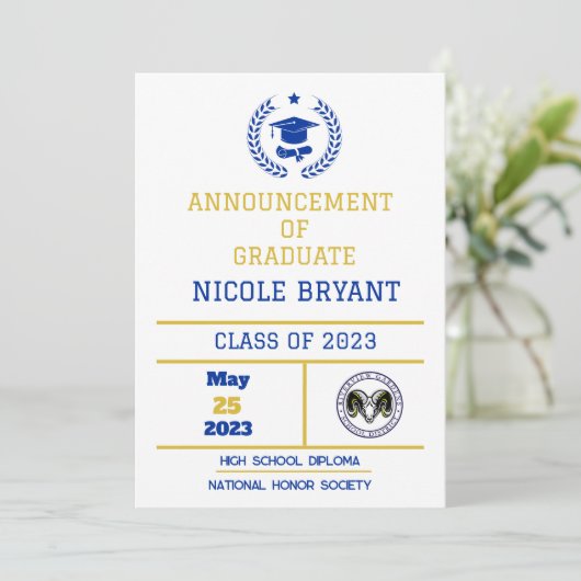 Aankondiging van afstuderen HS (Staand voorkant)