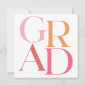 Aankondiging van afstuderen met aangepaste foto ty (Achterkant)