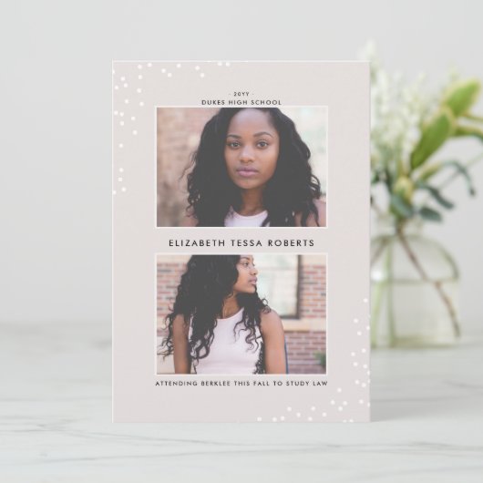 Aankondiging van Afstuderen met dubbele bestemming (Staand voorkant)