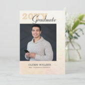 Aankondiging van Afstuderen met foto (Staand voorkant)