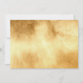 Aankondiging van afstuderen met foto en namaak gou (Achterkant)