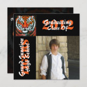 Aankondiging van Afstuderen met foto's (Voorkant / Achterkant)