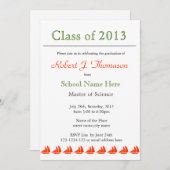 Aankondiging van afstuderen met zeilboten (Voorkant / Achterkant)