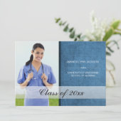 Aankondiging van Afstuderen op aangepaste school (Staand voorkant)