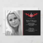 Aankondiging van Afstuderen op foto's schild (Voorkant)