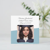 Aankondiging van afstuderen op maat gemaakte foto  (Staand voorkant)