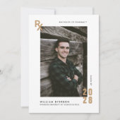 Aankondiging van Afstuderen van apotheek (Voorkant)