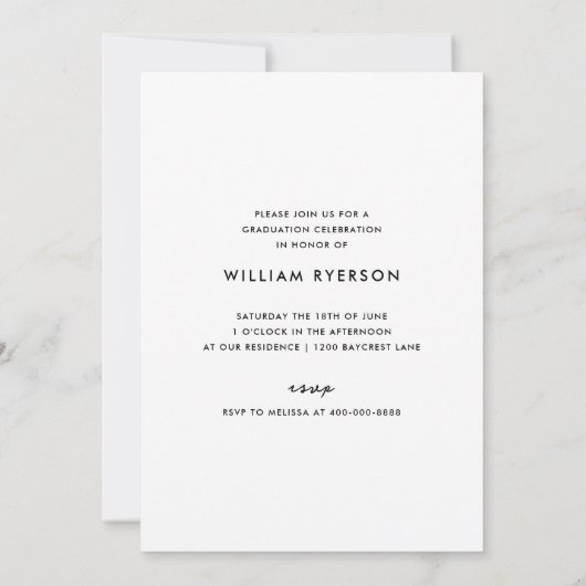 Aankondiging van Afstuderen van apotheek (Achterkant)