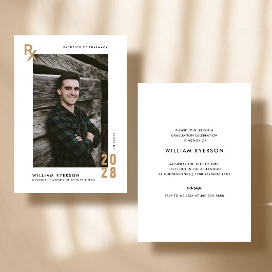 Aankondiging van Afstuderen van apotheek