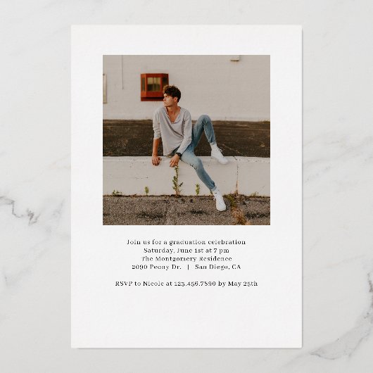 Aankondiging van Afstuderen van de Folie van gekle (Achterkant)