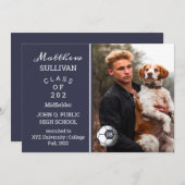 Aankondiging van Afstuderen van de Foto van de Spe (Voorkant / Achterkant)