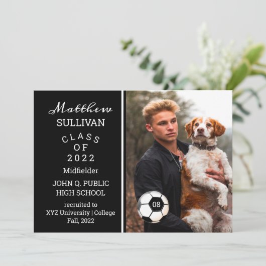 Aankondiging van Afstuderen van de Foto van de Spe (Staand voorkant)