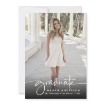 Aankondiging van afstuderen van elegante foto's