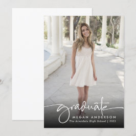 Aankondiging van afstuderen van elegante foto's