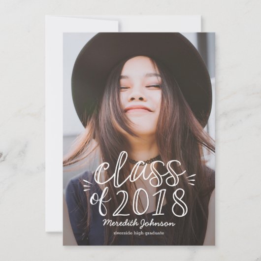 Aankondiging van Afstuderen van Fun Script-aankond (Voorkant)