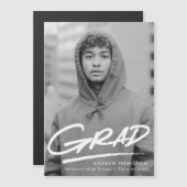 Aankondiging van Afstuderen van gestormde foto's (Voorkant / Achterkant)