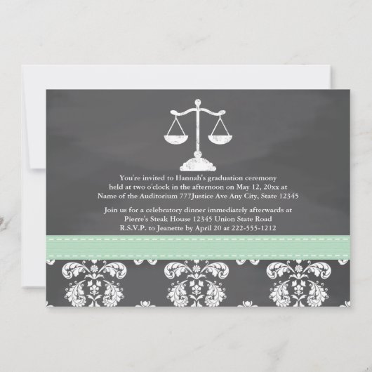 AANKONDIGING VAN AFSTUDEREN VAN HET MINT WET SCHOO (Achterkant)