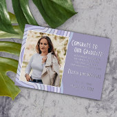 Aankondiging van Afstuderen van Lavender Violet Go