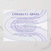 Aankondiging van Afstuderen van Lavender Violet Go (Achterkant)