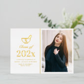 Aankondiging van afstuderen van legant goudapothee (Staand Voorkant)