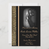 Aankondiging van afstuderen van luipaard (Achterkant)