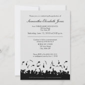 Aankondiging van Afstuderen voor Damask 5x7 (zwart (Achterkant)