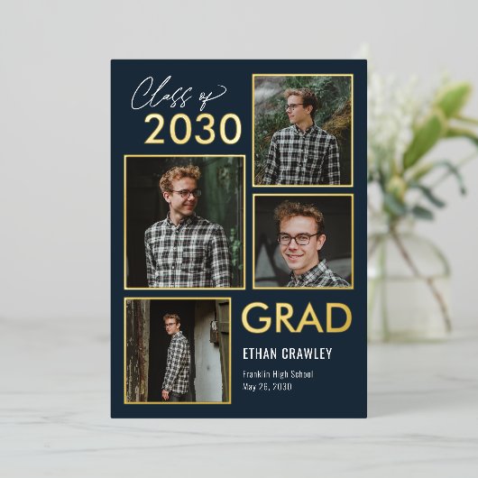 Aankondiging van Afstuderen voor geblindeerde gale (Staand Voorkant)