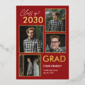 Aankondiging van Afstuderen voor geblindeerde gale (Voorkant)