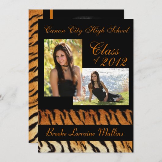 Aankondiging van afstuderen voor grotere strips (Voorkant / Achterkant)