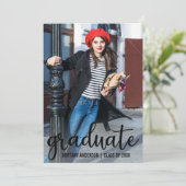 Aankondiging van Afstuderen voor modern script Fot (Staand voorkant)