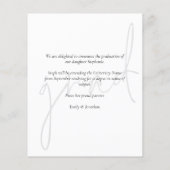 Aankondiging van Afstuderen voor moderne scripts Flyer (Achterkant)