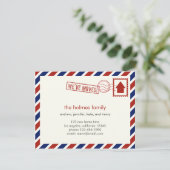 Aankondiging van Air Mail Moving (Staand voorkant)