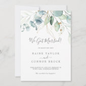 Aankondiging van Airy Greenery en Gold Leaf Elopem (Voorkant)