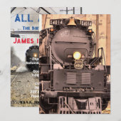 Aankondiging van alle treinritten (Voorkant / Achterkant)