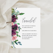 Aankondiging van annulering van een Floral Wedding