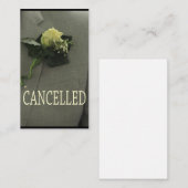 Aankondiging van annulering van weddenschappen (Voorkant / Achterkant)