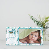 Aankondiging van Baby Boy Baby Bird Afbeelding (Staand voorkant)