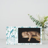 Aankondiging van Baby Boy  Baby Bird Afbeelding (Staand voorkant)