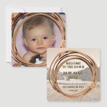Aankondiging van baby cowboy of cowgirl