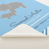 Aankondiging van baby Elephant en Umbrella Baby Bo Sherpa Deken (3/4)