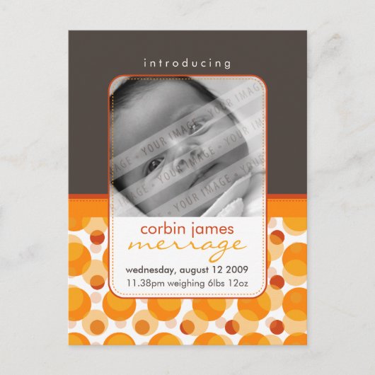 AANKONDIGING VAN baby hallo baby: (Voorkant)