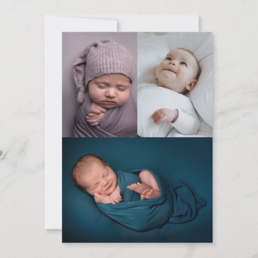 Aankondiging van baby Moderne Arch Date Multi Phot (Achterkant)