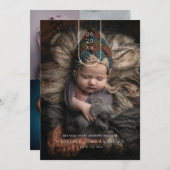 Aankondiging van baby Moderne Arch Date Multi Phot (Voorkant / Achterkant)