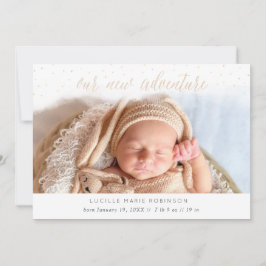 Aankondiging van baby - Ons nieuwe avontuurlijk go