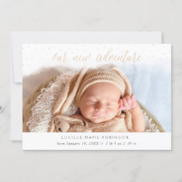 Aankondiging van baby - Ons nieuwe avontuurlijk go