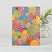 Aankondiging van  Baby shower (Staand voorkant)