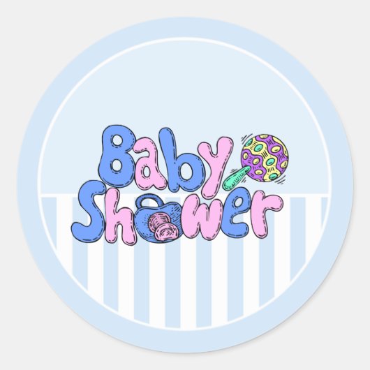 Aankondiging van baby shower Envelope Stickers (Voorkant)
