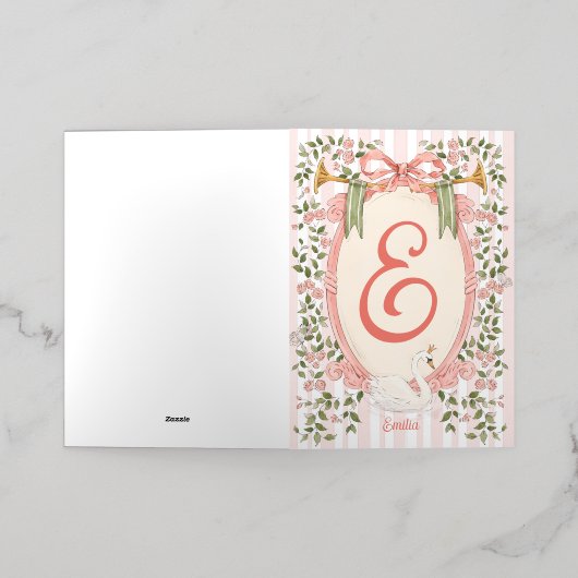 Aankondiging van baby - Swan Princess (Buiten Laag)