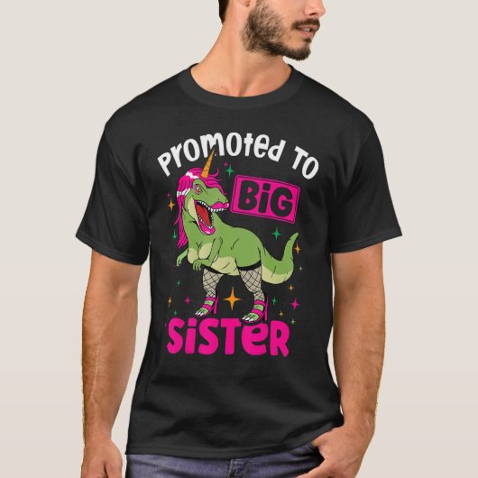 Aankondiging van Baby T tot Big Sister T-shirt (Voorkant)