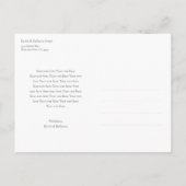 Aankondiging van Baby voor modern fotoonthaal Briefkaart (Achterkant)